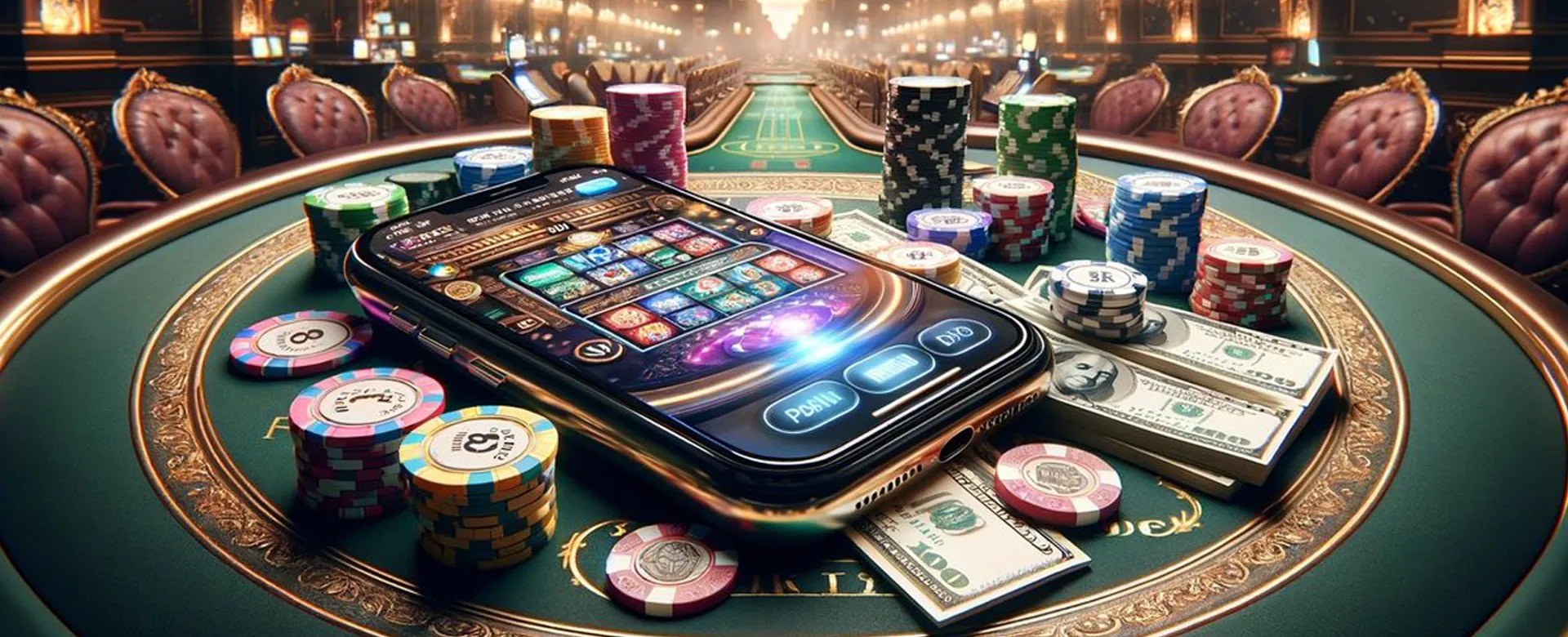 PHDream Live Casino Dealer with Cards and Chips